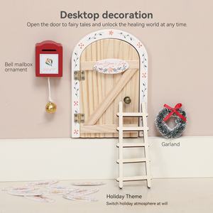 Décoration Murale en Bois MDF <span class=keywords><strong>pour</strong></span> Noël : Porte d'Elfe Artistique <span class=keywords><strong>pour</strong></span> Photos <span class=keywords><strong>de</strong></span> Famille et Décoration <span class=keywords><strong>de</strong></span> <span class=keywords><strong>Maison</strong></span> - Product Image 3