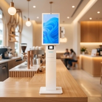 Kiosco Interactivo Todo en Uno con Soporte POS, Cámara, Escáner QR e Impresora Térmica de 80 mm para Restaurantes, Comercios y Cafeterías