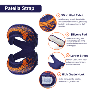 नया रंग यूनिसेक्स फिटनेस पेटेला प्रोटेक्शन जेल घुटने टेकने <span class=keywords><strong>3</strong></span> में 1 समायोज्य <span class=keywords><strong>3</strong></span> डी बुनाई वाले पैर के संयुक्त बेल्ट बैंड स्पोर्ट घुटने स्ट्रैप - Product Image 4