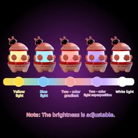 Lampe projecteur à piles ABS pour enfants, ciel étoilé, lumière LED RGB, veilleuse, jouet éducatif pour chambre à coucher, cadeau pour garçons, sommeil apaisant, moyen