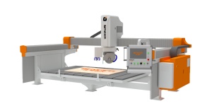Machine de découpe à pont CNC GANGER GQ-3220BM à 4+1 axes pour dalles de pierre, avec lame de 350 mm, 400 mm - Product Image 6