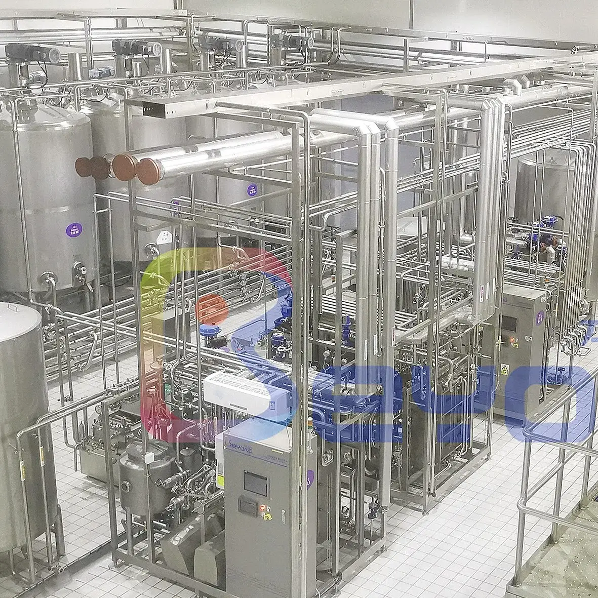 Pequeña línea de producción y envasado de leche UHT equipo para industria láctea
