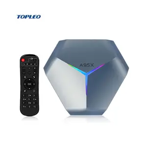 Latest Android 10.0 tv box A95X F4 Amlogic S905X4 chipset 8K Dual Band Wifi Smart Android Tv box 4GB Ram Set Top Box