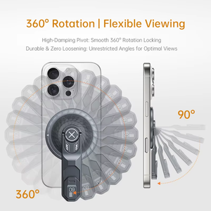 Soporte de escritorio móvil de aleación de aluminio Rotación de 360 ° para soporte de teléfono de descompresión - Product Image 6