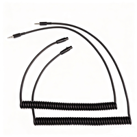 Câble spiralé électrique personnalisé MiniXLR5 vers 3,5 mm pour audio auxiliaire