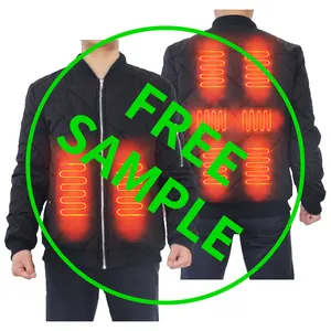 Men's Lightweight Waterproof Insulated Heated Jacket 11 Heat Zones Rechargeable Electric Battery Customizable