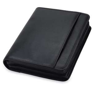 Leo Torresi New Design Genuine Leather Conference Folder Executive Folder for Men & Women- Black - Product Image 5