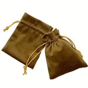 Velvet Drawstring Cosmetic Bag <b>Small</b> Jewelry Pouch Wedding Gift Bag Necklace Packaging Velvet <b>Storage</b> Bag With Logo - Product Image 1