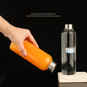 Bouteille d'eau en verre borosilicate avec logo personnalisé, <span class=keywords><strong>grande</strong></span> capacité, bouteille chaude et froide avec couvercle en acier inoxydable SUS304, vente en gros - Product Image 4