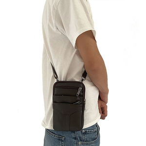 Nouveau sac à bandoulière en cuir pour <span class=keywords><strong>hommes</strong></span> sac de taille bandoulière réglable conception durable à la mode - Product Image 4