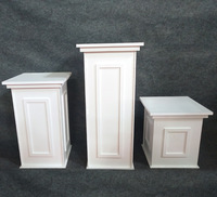 Colonne en PVC blanc Socle Piliers romains Support à fleurs pour mariage Ramadan Diwali Saint-Valentin Thanksgiving Événements - Portable