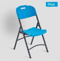 Chaise pliante en plastique HDPE de qualité alimentaire avec structure en acier, chaise de banquet, chaise d'extérieur pour mariage, fête, restauration, événement, jardin, lieu de réception