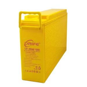 ORIFE изготовленный на заказ gobel power герметичный свинцово-кислотный телекоммуникационный аккумулятор 12 В 200ah оптимальный желтый гелевый Аккумулятор