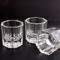Ongles Cristal Dappen Manucure En Verre Coupe Ongle Acrylique liquide tasse avec couvercle Pour L'art Des Ongles Manucure Outils De Salon