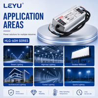 Alimentation LED étanche 60W 12V 24V 48V IP67, Driver LED AC DC Dimmable pour extérieur