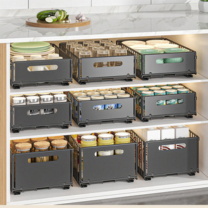 Nhà bếp lưu trữ tủ tổ chức với kéo ra tính năng dưới bồn rửa trượt lưới giỏ để lưu trữ - Product Image 6