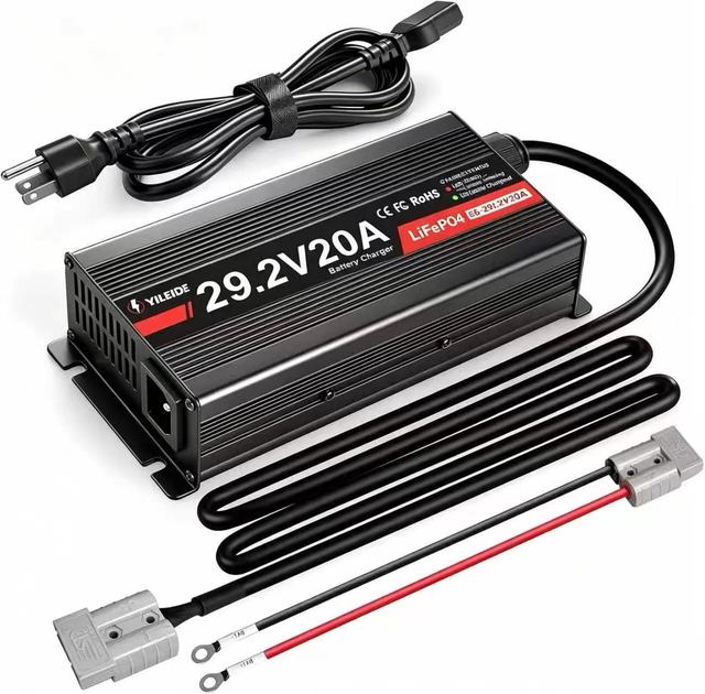 29.2V 20A Lithium Battery Charger for 12V Battery with Anderson Plug