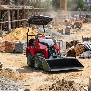 Mini-chargeuse compacte sur roues de 800 kg à 1000 kg pour travaux de construction, agricoles et aménagement paysager - Product Image 6