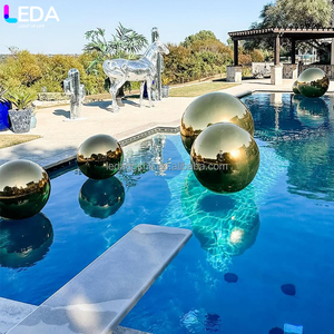 LEDA Events Decoration Wholesale Customized Gold Inflatable Round Large Mirror <b>Balloon</b> for Wedding - Product Image 3