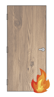 Porte en bois massif laqué, design minimaliste moderne, résistance au feu 3 heures, imperméable, isolation thermique, décoration sculptée, personnalisable