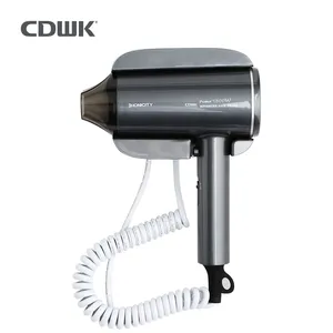 CDWK buy hair dryer factory price wall mounted DC motor hot and cold wind ionic blow dryer