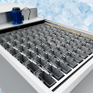 Chuangyu CYBZJ-2 2T/Tag Edelstahl-Eisblockmaschine <span class=keywords><strong>70</strong></span> Formen 5kg 9KW Motor Luft-/Wasserkühlung Gewerbliche Eisproduktion - Product Image 4