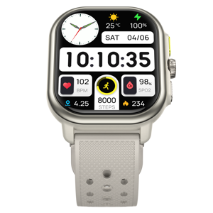 Nouveauté 2024 P106 AMOLED montre intelligente télécommande calendrier réponse appel Gel de silice mesure de la vitesse sommeil Tracker montre - Product Image 5