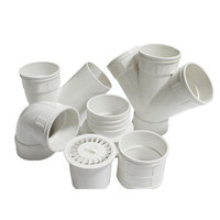 Sch40 1 1/2 accesorios de tubería de Pvc grandes hilo de alcantarillado Y válvula con brida pezón en T codo de 75 grados precio de catálogo para tuberías de drenaje Plu