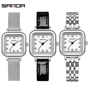 Montre-bracelet à quartz carrée mini élégante et vintage Sanda 1120 pour femme, montre quotidienne minimaliste et tendance pour femme - Product Image 1