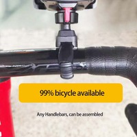 Support de téléphone portable pour guidon de vélo et moto, flexible, extensible, réglable, anti-vibration, tendance 2024, 99%
