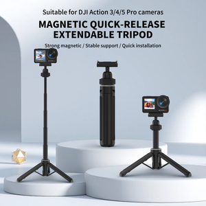 Trépied extensible à dégagement rapide magnétique pour Action 5 Pro 4 3 Osmo 360, en alliage d'aluminium et plastique, avec rotule, perche à <span class=keywords><strong>selfie</strong></span> VT09 - Product Image 3