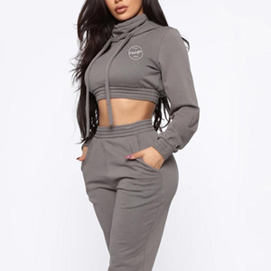 Logo personalizzato di alta qualità autunno nuovo Design in bianco in pile di cotone lavorato alla moda felpa con cappuccio mascherato con spago da donna - Product Image 5