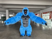 Costume de mascotte de gorille gonflable de haute qualité 2/2,6/3m, mascotte de cosplay anime personnalisée pour adultes