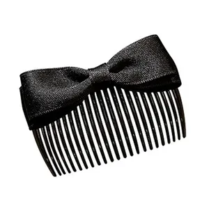 Back of head broken hair comb Hairpin temperament bow hairpin Forehead upside down comb bangs Finishing artefact hair clip