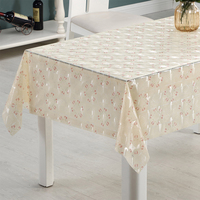 Nappe Moderne Imprimée en EVA RNPT, Motif Géométrique, Imperméable, Anti-Taches, Facile à Nettoyer, Housse pour Table de Maison