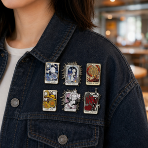Pin <span class=keywords><strong>de</strong></span> Esmalte Suave con Forma <span class=keywords><strong>de</strong></span> Carta <span class=keywords><strong>de</strong></span> Tarot Personalizada, Broche <span class=keywords><strong>de</strong></span> Solapa <span class=keywords><strong>de</strong></span> Metal con Personaje <span class=keywords><strong>de</strong></span> Anime, Insignia <span class=keywords><strong>de</strong></span> Esmalte Coleccionable Artística, Decoración para Mochila - Product Image 2