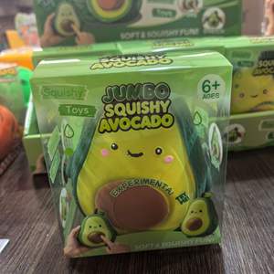 Factory OEM Custom Kawaii Avocado Squishy Toy Super Soft Squeeze Stress Reliever Slow Rising <b>Fidget</b> Toys Jumbo Wholesale - Product Image 3
