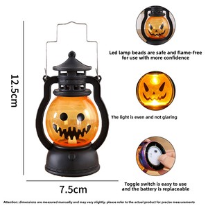 Hot <strong>Sale</strong> <strong>Halloween</strong> Children's Portable Pumpkin Lantern Bar <strong>Decoration</strong> Lantern Horror Atmosphere Arrangement Props <strong>Decoration</strong> - Product Image 3