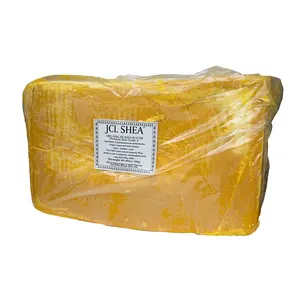 Venta al por mayor de manteca de karité de grado alimenticio, color dorado, 25kg, manteca de karité para el cabello y el cuerpo