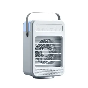 Colorful Night Light Portable Mini Oscillating Water Air Cooler Fan Air Cooling Fan for Home Evaporation