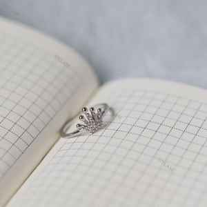 Dylam <b>Cheap</b> Sterling Silver <b>Rings</b> <b>Ring</b> Boho S925 Diamond Color Heart Dragon Crown <b>Ring</b> Diamond Sterling Silver - Product Image 2