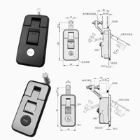 Loquet à levier scellé réglable FS2310C5-M-31 MS718-3C C5, résistant, avec poignée réglable, pour accès aux armoires, verrou de sécurité brillant