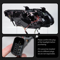 Feux avant Angel Eyes LED DRL avec clignotants pour BMW Série 3 E92 E93 2006-2012, remplacement direct, version modifiée