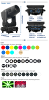 Projecteur LED BSW CMY à tête mobile de haute qualité 400W 600W avec contrôle DMX512, angle de faisceau 2-40° pour l'éclairage de scène de théâtre et de concert