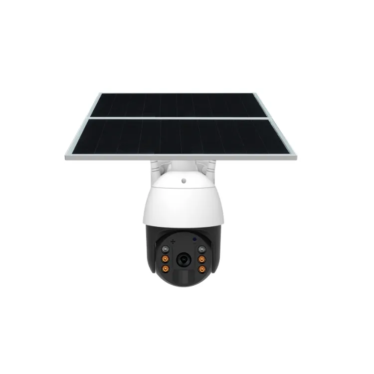 Caméra de Surveillance extérieure solaire Ptz Ip 4G, dispositif de sécurité sans fil, avec panneau solaire