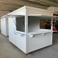 Conteneur maritime portable multifonctionnel en acier moderne, respirant et remorquable, pour café, bar, restaurant, école, chambre et extérieur