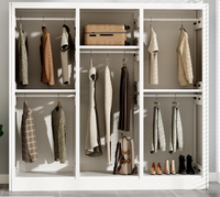 Armoire simple pour la maison avec porte, armoire anti-UV et anti-humidité, grande capacité, gain de place