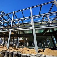 Conception de bâtiment à structure en acier intelligente pour la technologie future, prête pour l'automatisation et le système de gestion numérique