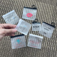 Pochette de Rangement Mini Bijoux Réutilisable Imperméable en PVC Vinyle, Sacs Zippés en Plastique Transparent pour Boucles d'Oreilles, Colliers et Bracelets