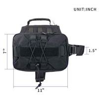 Vêtements d'extérieur pour animaux domestiques, vente en gros, sac à dos à harnais pour chien de chasse, gilet costume